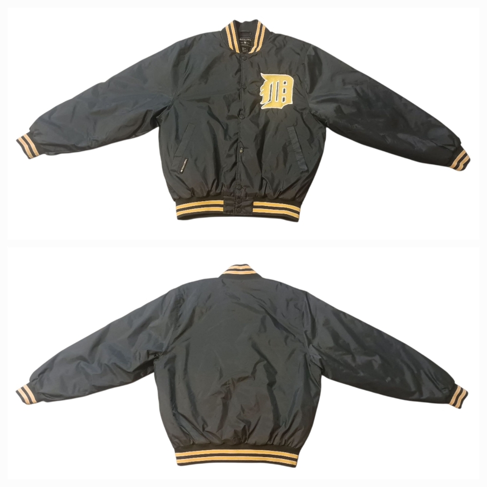 Vintage Satin Varsity Team Old English Bomber Jacket (M) - Picture 16 of 16